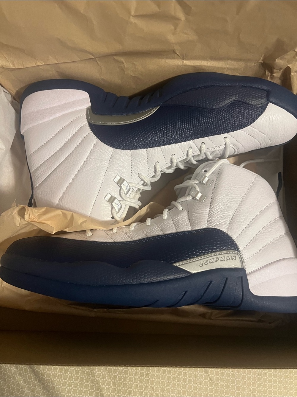 Bran New-Nike Air Jordan Retro 12 French Blue
2025 White CT8013-114 Men & GS